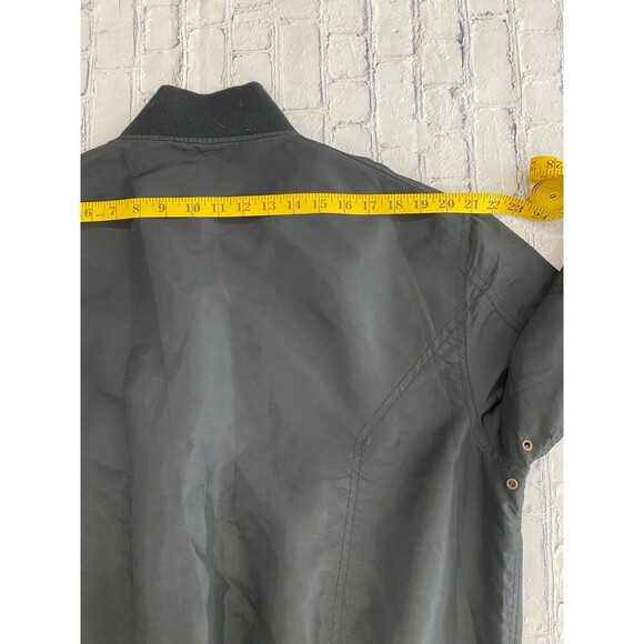 CPT Jacket Men’s Size 2XL Color Black Nylon Flight Jacket by Cockpit USA Map - Picture 8 of 12